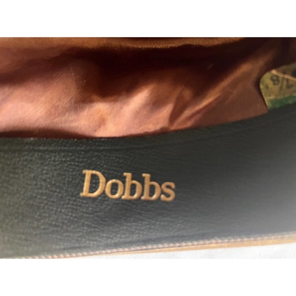 Dobbs Fedora Hat Men's 6 7/8 Brown Feather Felt Headwear - Picture 3 of 9